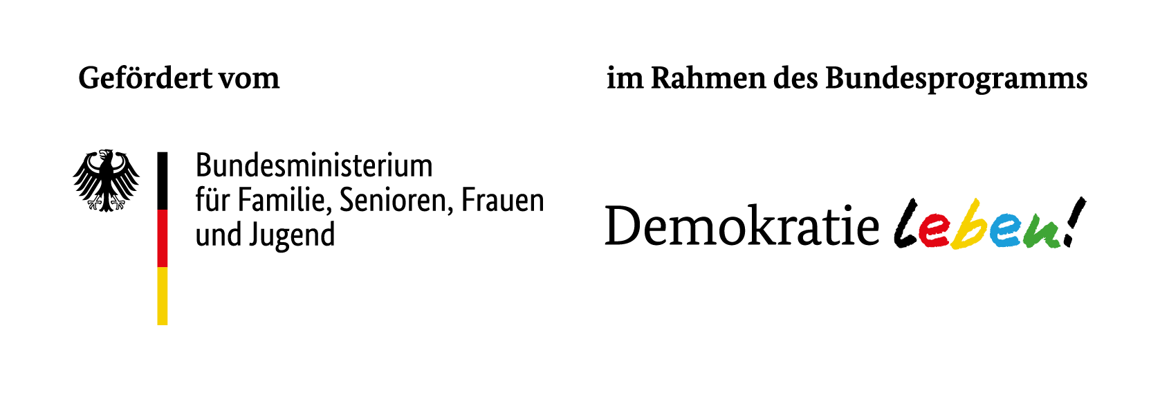 Logo: Bundesprogramm Demokratie Leben - DeLe